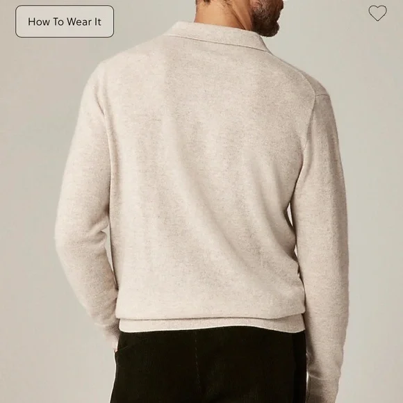 J. Crew Men's Cream Sweater